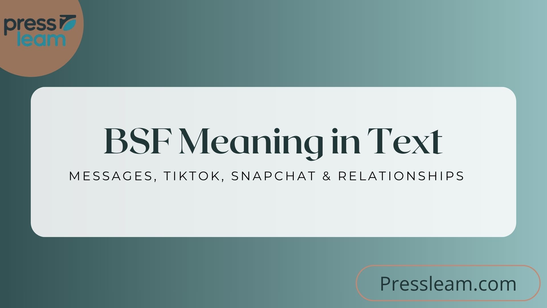 BSF Meaning in Text Messages