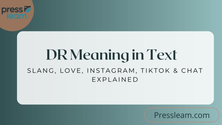 DR Meaning in Text Messages