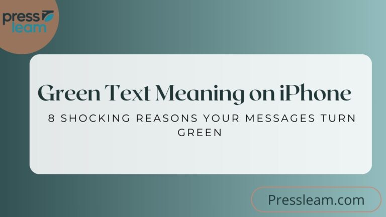 Green Text Meaning on iPhone