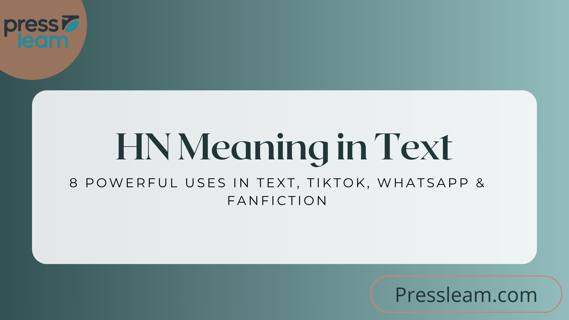 HN Meaning in Text