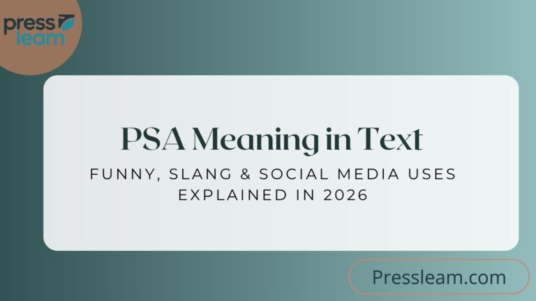 PSA Meaning in Text
