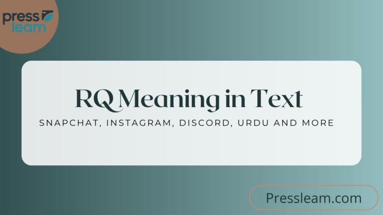 RQ Meaning in Text