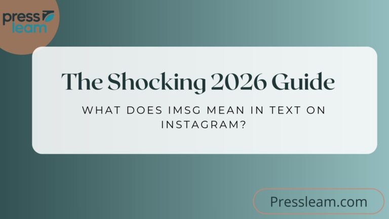 What Does IMSG Mean in Text on Instagram