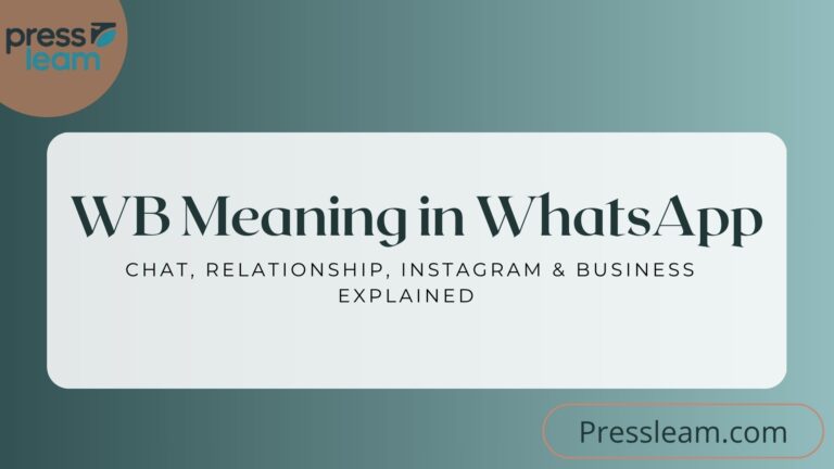 WB Meaning in WhatsApp