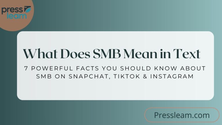 What Does SMB Mean in Text