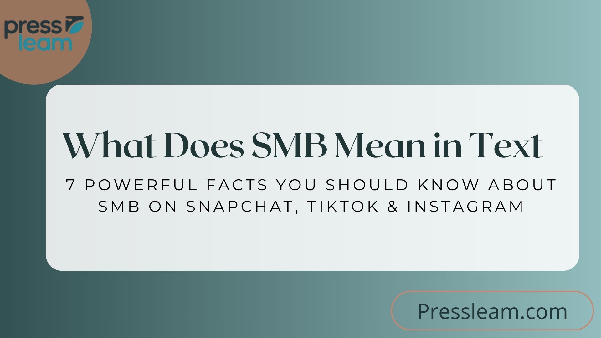 What Does SMB Mean in Text
