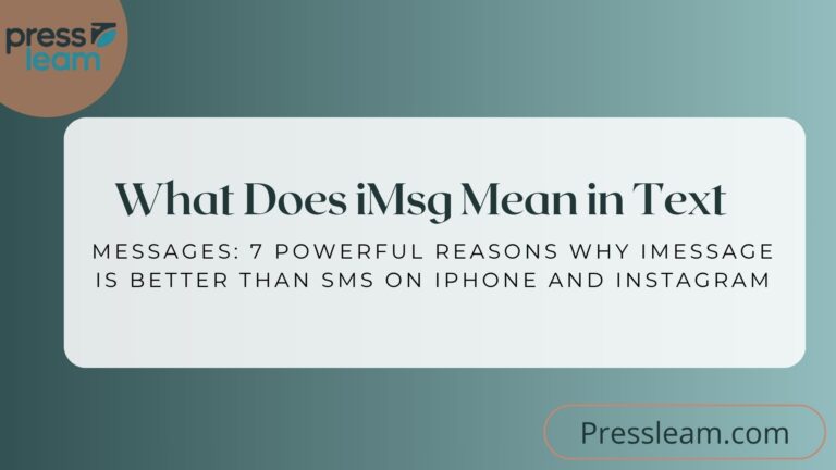 What Does iMsg Mean in Text Messages
