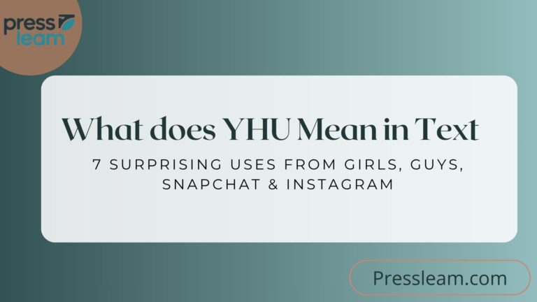 What does YHU Mean in Text