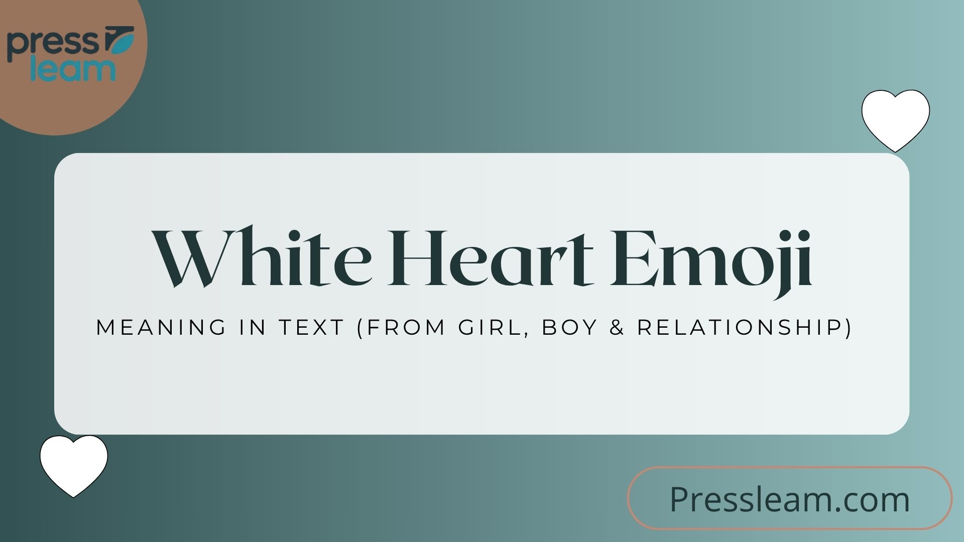 White Heart Emoji Meaning in Text