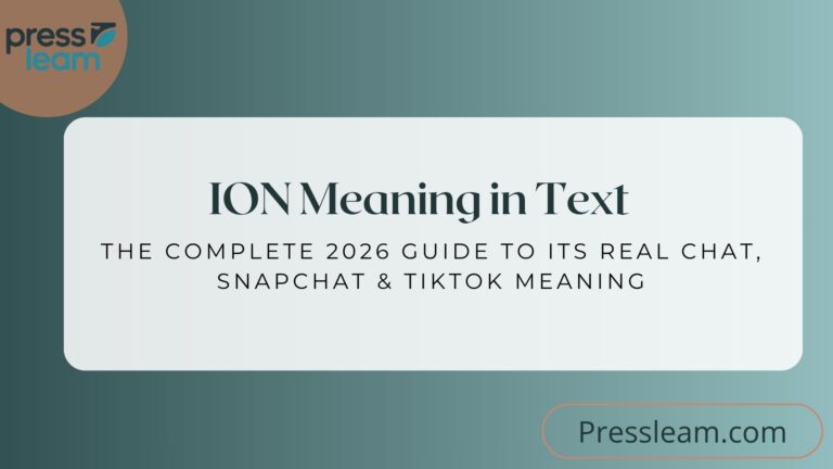 ION Meaning in Text