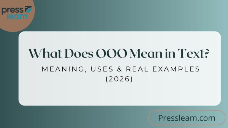 OOO Mean in Text