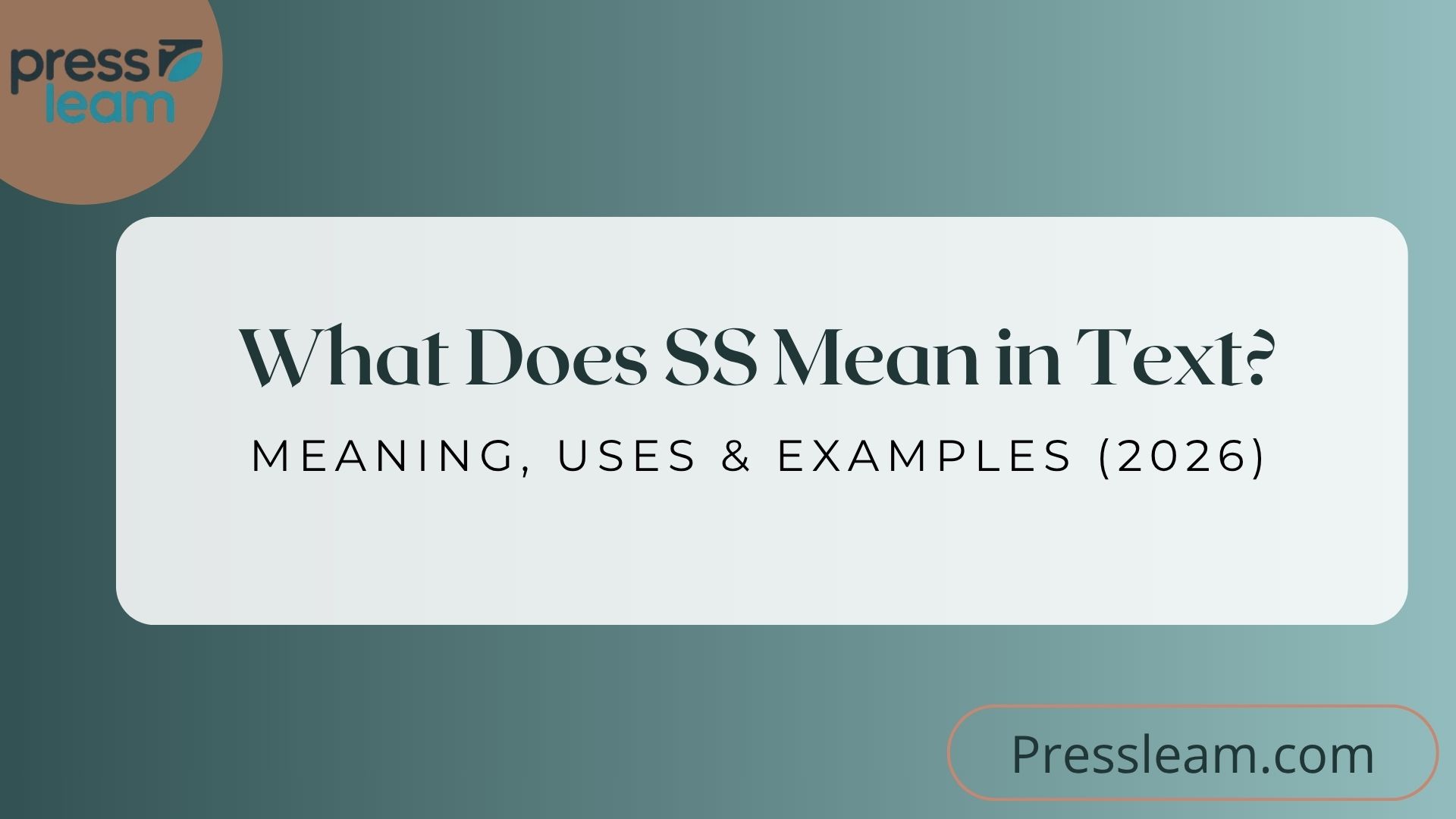 SS Mean in Text