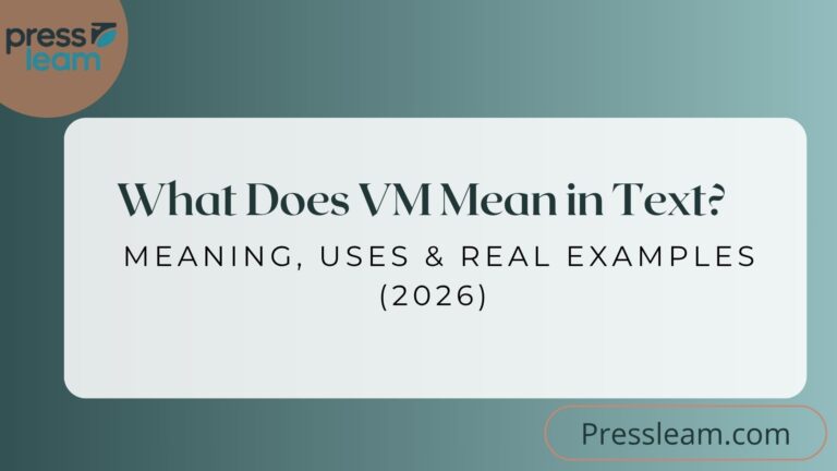VM Mean in Text