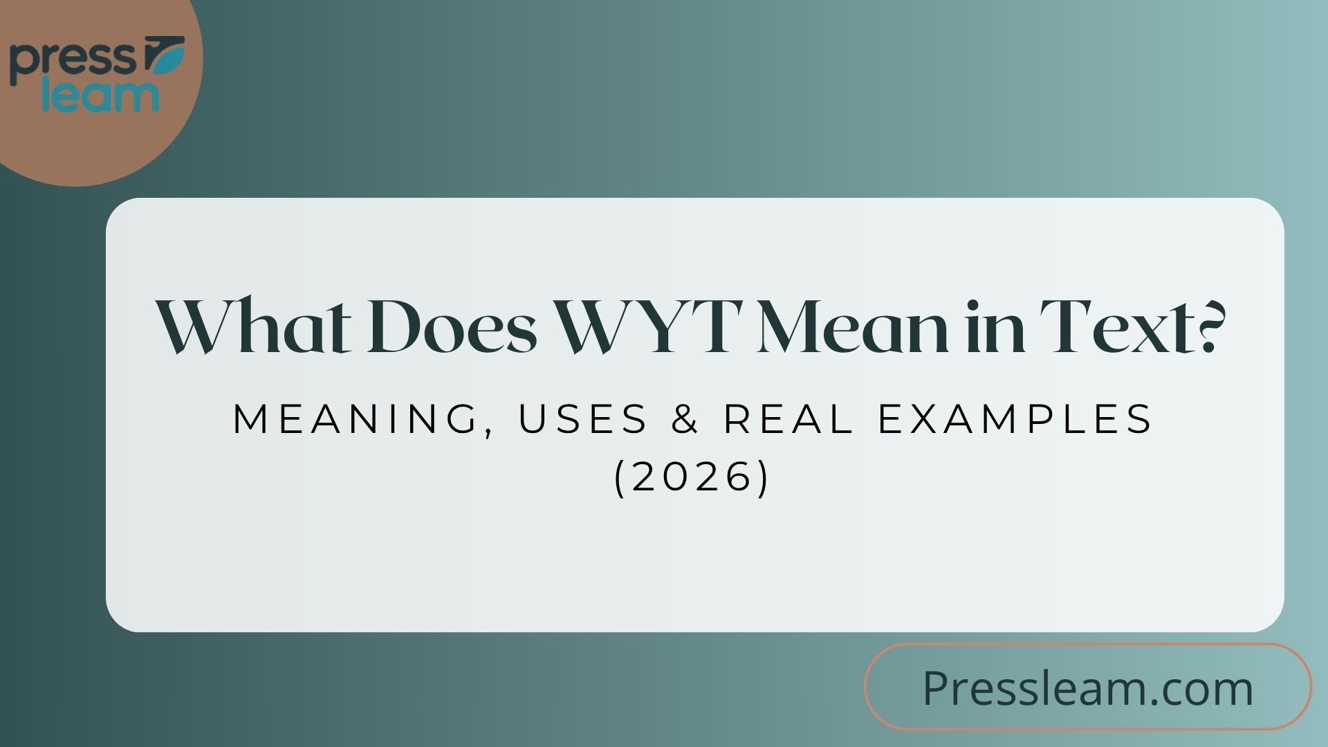 WYT Mean in Text