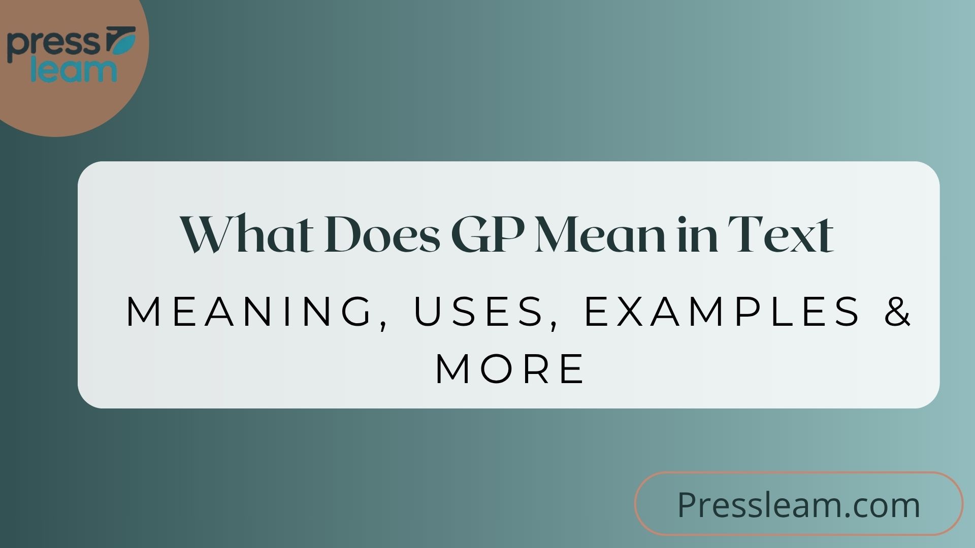 GP Mean in Text