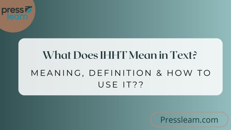 IHHT Mean in Text